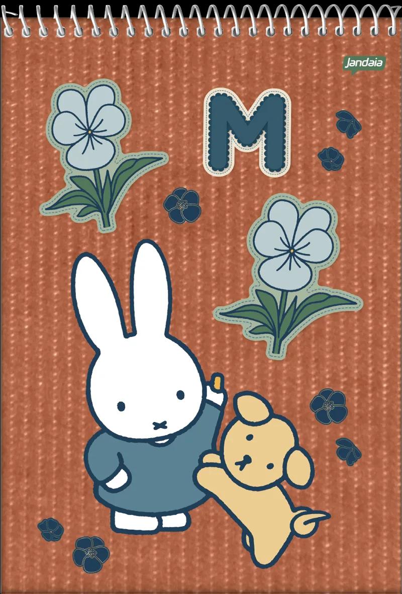 CADERNETA APONTAMENTO ESPIRAL CAPA DURA 80 FOLHAS - MIFFY