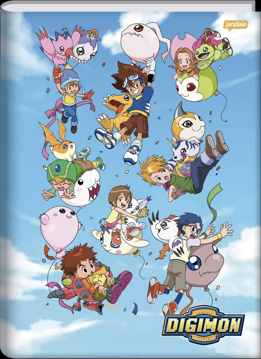 CADERNO BROCHURA CAPA DURA 1/4 80 FOLHAS - DIGIMON — miniatura 4