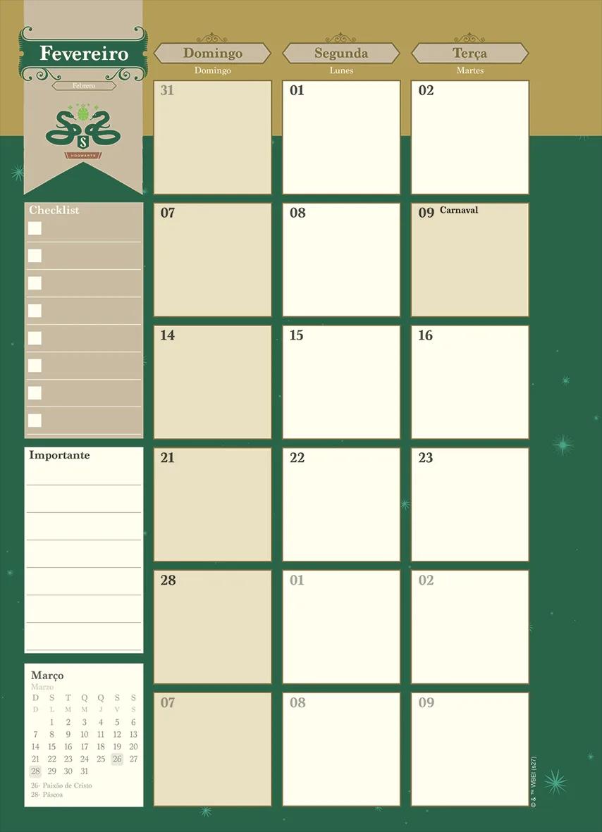 AGENDA PLANEJAMENTO LOMBADA QUADRADA 175X242MM - HARRY POTTER — miniatura 4