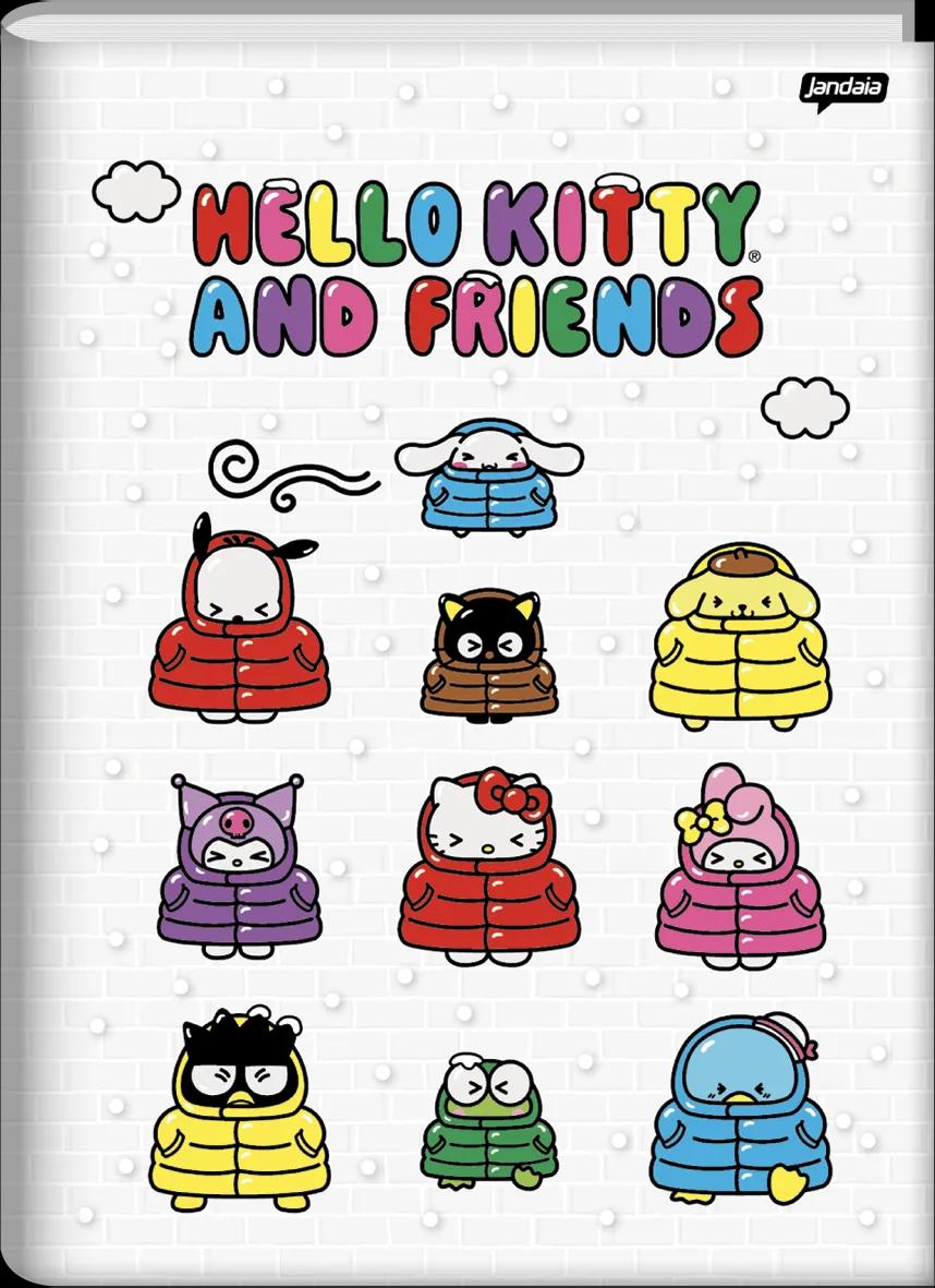 CADERNO BROCHURA CAPA DURA UNIVERSITÁRIO 80 FOLHAS - HELLO KITTY & AMIGOS — miniatura 4