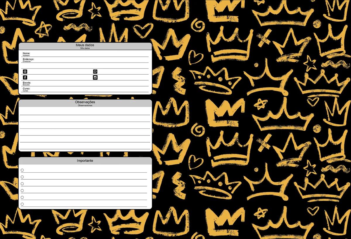 CADERNO BROCHURA 1/4 140X200MM 80FLS - KINGS LEAGUE BRAZIL — miniatura 5