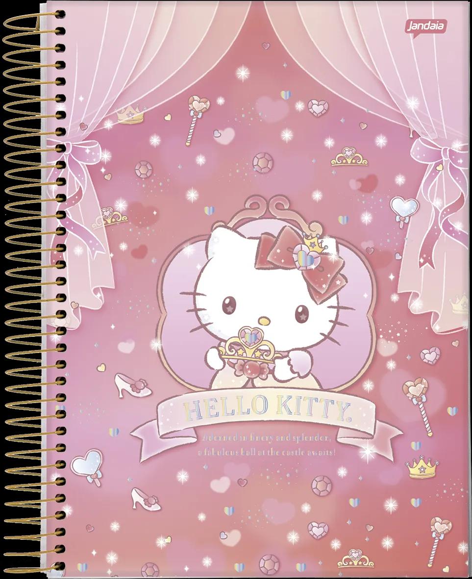 CADERNO ESPIRAL CAPA DURA 1/8 80 FOLHAS - HELLO KITTY — miniatura 8