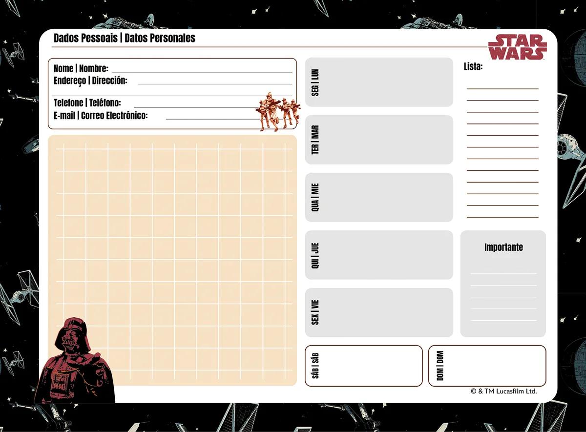 CADERNO ESPIRAL CAPA DURA 80 FOLHAS CARTOGRAFIA - STAR WARS — miniatura 4