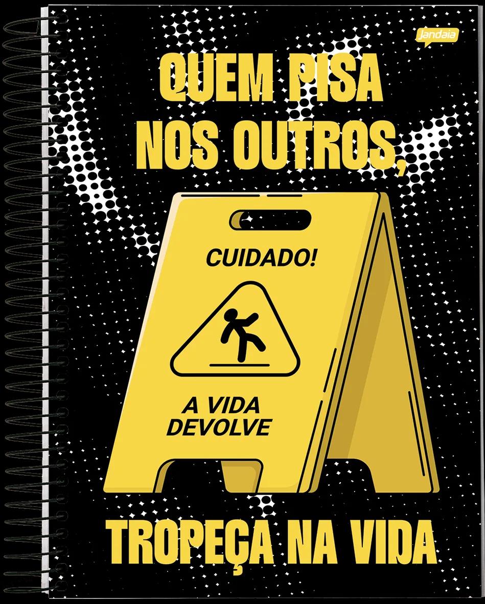 CADERNO ESPIRAL UNIVERSITÁRIO CAPA DURA 10 MATÉRIAS  160 FOLHAS -  INSANO — miniatura 3