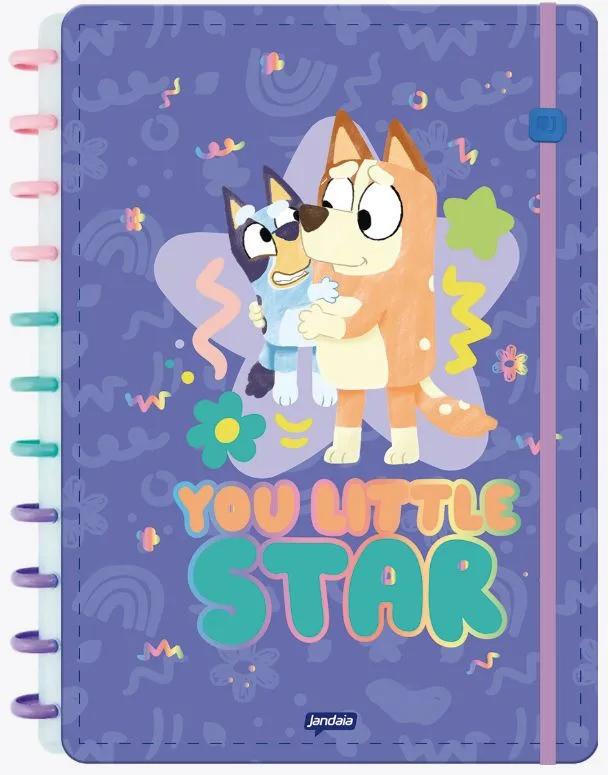 CADERNO NEODISC UNIVERSITÁRIO CAPA DURA 80 FOLHAS - BLUEY