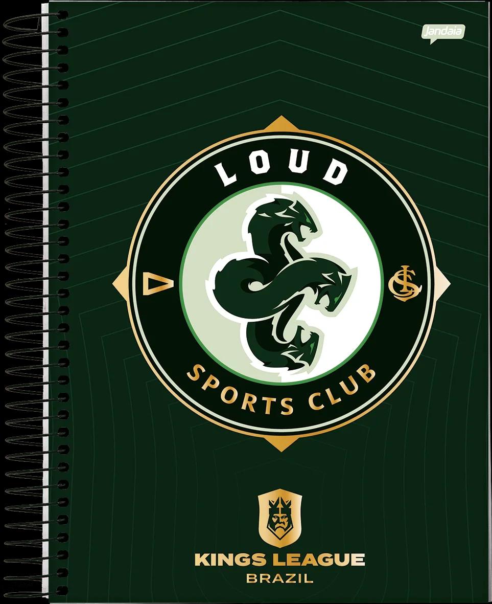 CADERNO ESPIRAL UNIVERSITÁRIO 10x1 200X275MM 160FLS - KINGS LEAGUE BRAZIL — miniatura 8