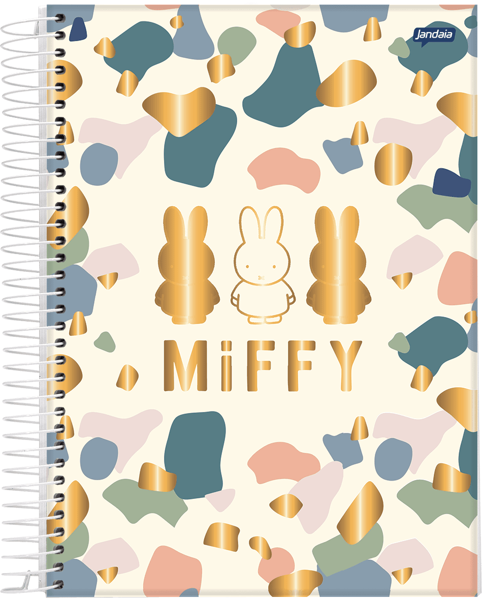 CADERNO ESPIRAL UNIVERSITÁRIO CAPA DURA 10 MATÉRIAS 160 FOLHAS - MIFFY — miniatura 3