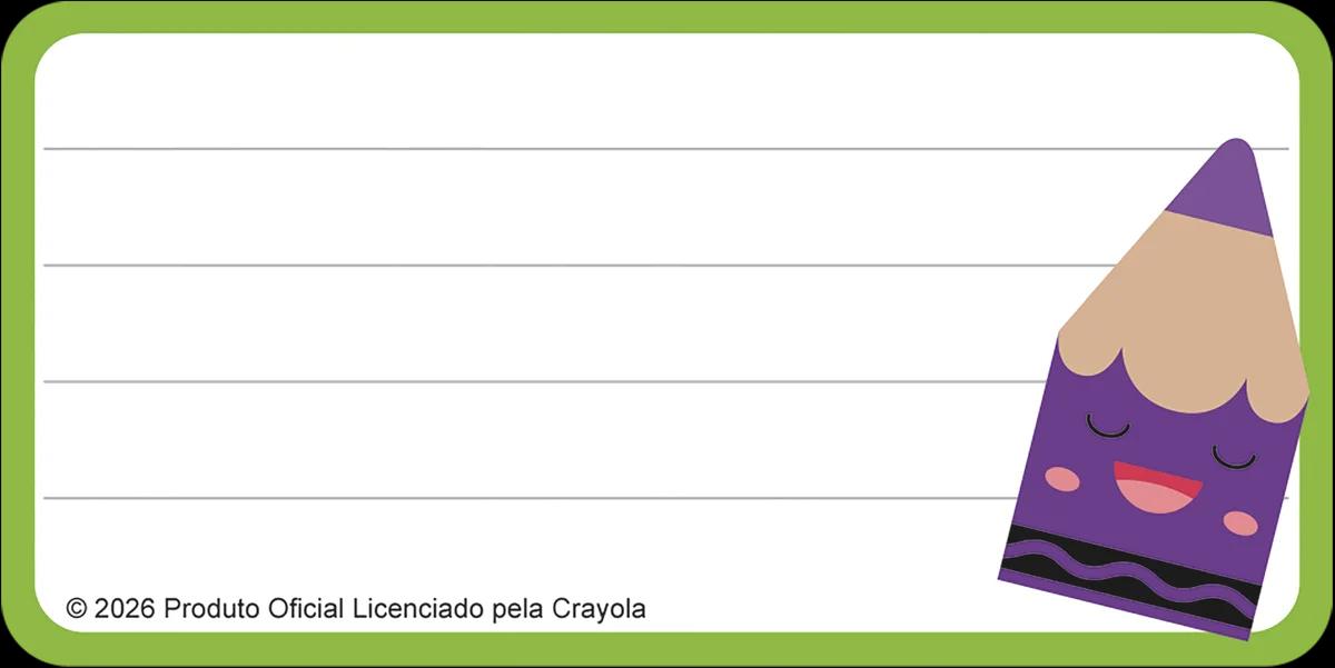 ETIQUETA DE IDENTIFICAÇÃO - CRAYOLA — miniatura 2