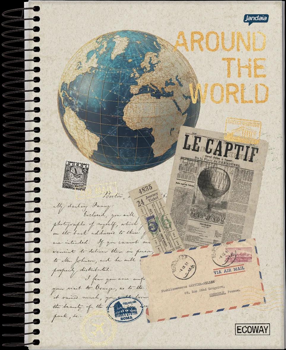 CADERNO ESPIRAL UNIVERSITÁRIO CAPA DURA 01 MATÉRIA 80 FOLHAS - ECO WAY — miniatura 2