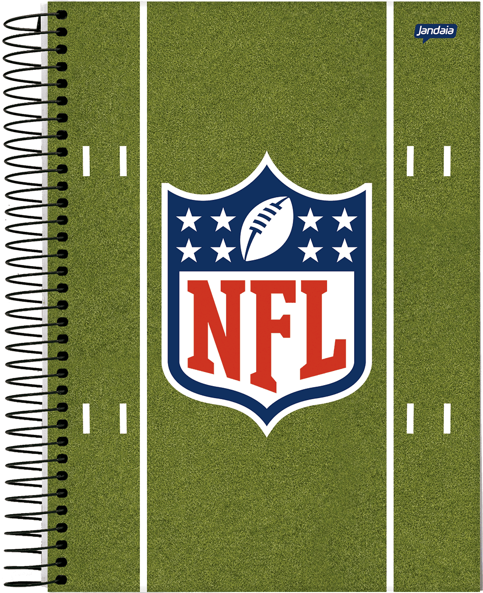 CADERNO ESPIRAL UNIVERSITÁRIO CAPA DURA 10 MATÉRIAS 160 FOLHAS - NFL — miniatura 3