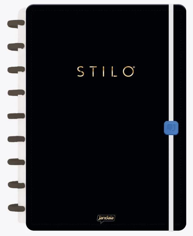 CADERNO NEODISC UNIVERSITÁRIO CAPA DURA 80 FOLHAS PRETO - STILO
