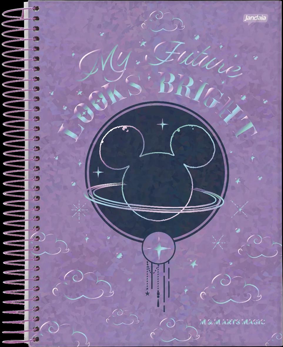CADERNO ESPIRAL UNIVERSITÁRIO CAPA DURA 01 MATÉRIA 80 FOLHAS - MICKEY ARTS MAGIC — miniatura 8
