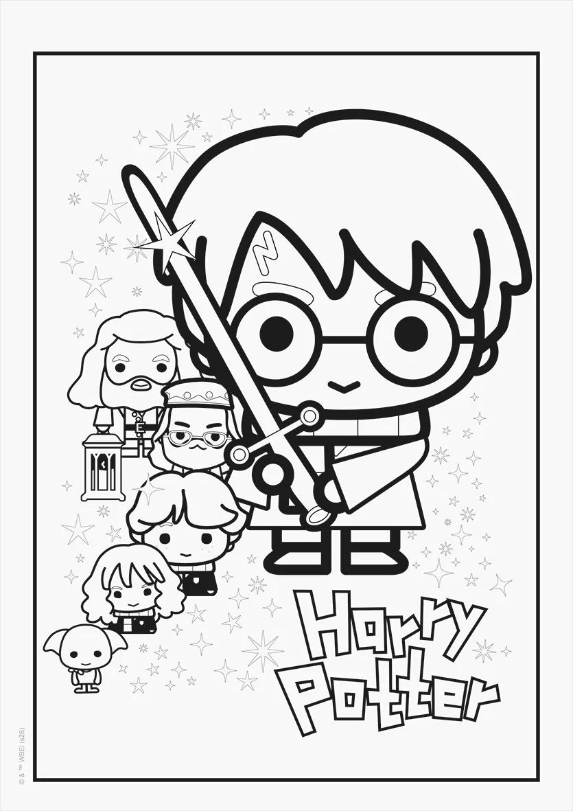 FOLHAS ILUSTRAÇÃO 180G A4 - HARRY POTTER — miniatura 7