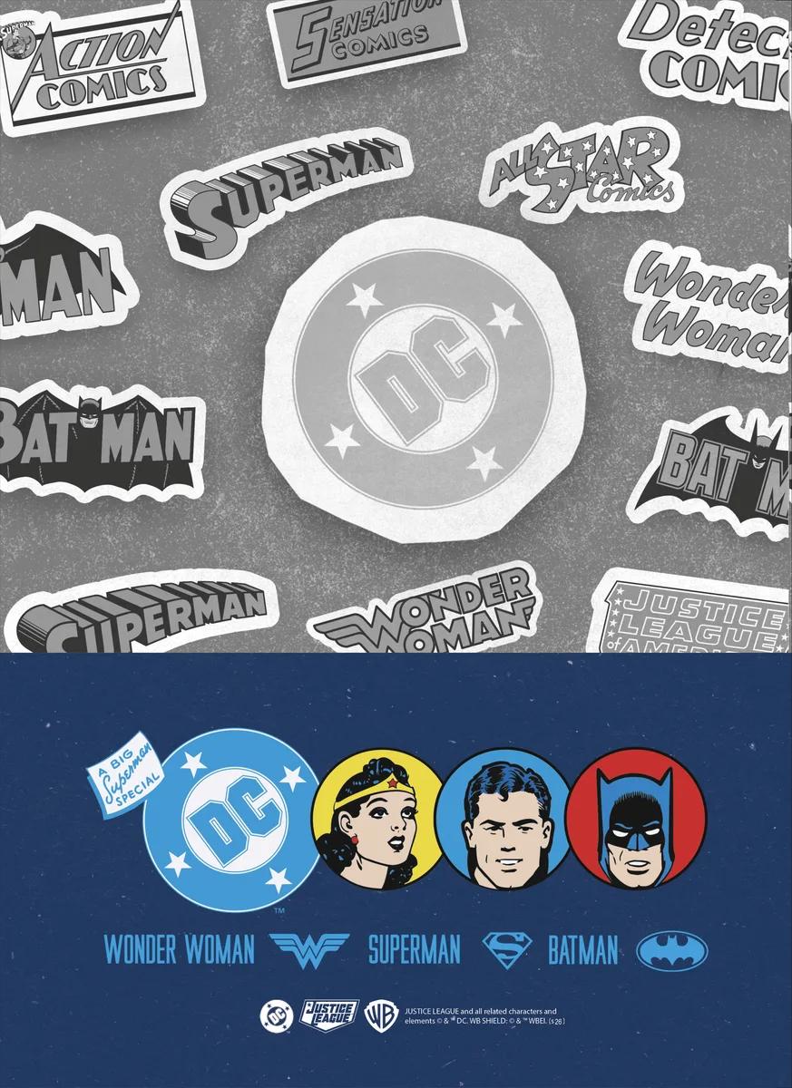 CADERNO ESPIRAL UNIVERSITÁRIO CAPA DURA 01 MATÉRIA 80 FOLHAS - DC COMICS
