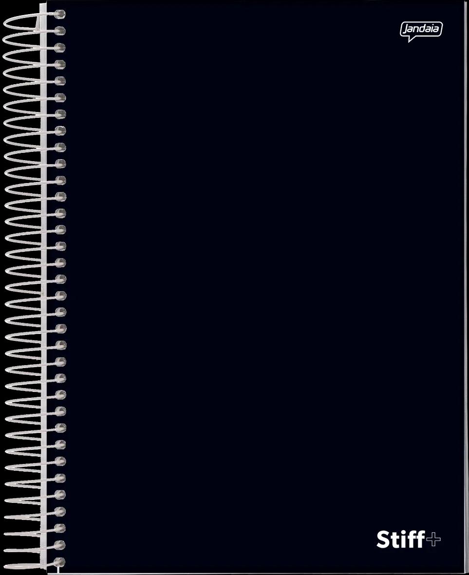 CADERNO ESPIRAL UNIV 10X1 200X275MM 200 FOLHAS STIFF + PRETO - STIFF +