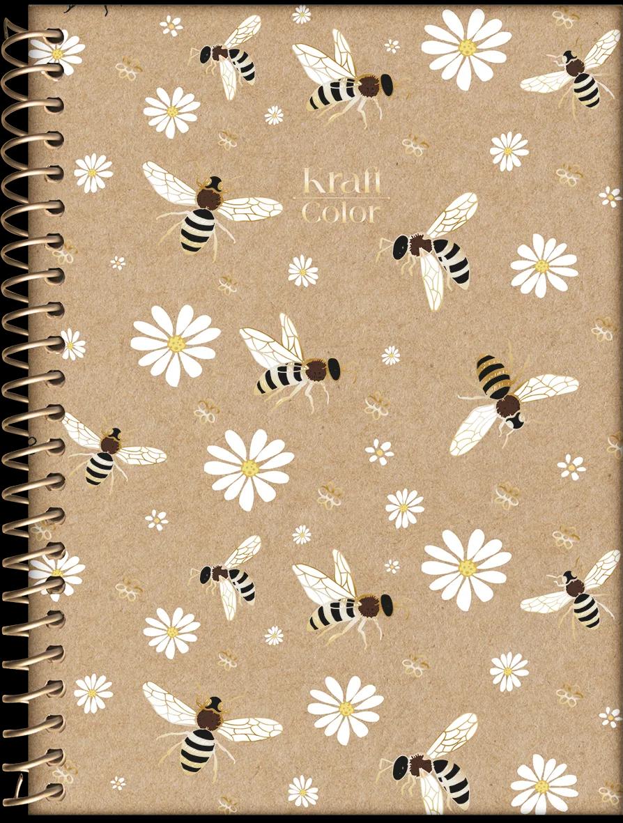 CADERNO ESPIRAL CAPA DURA 01 MATÉRIA COLLEGE - KRAFT COLOR — miniatura 4