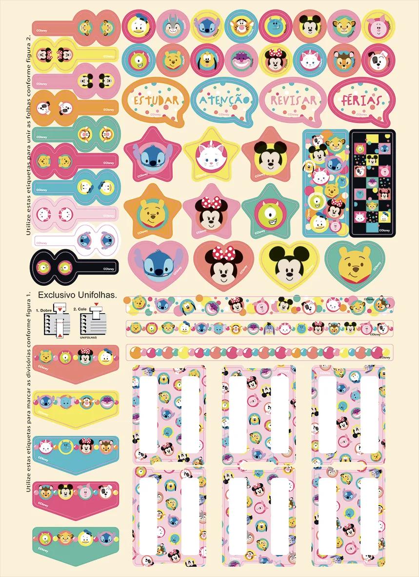CADERNO ESPIRAL UNIVERSITÁRIO CAPA DURA 01 MATÉRIA 80 FOLHAS - DISNEY EMOJI — miniatura 6