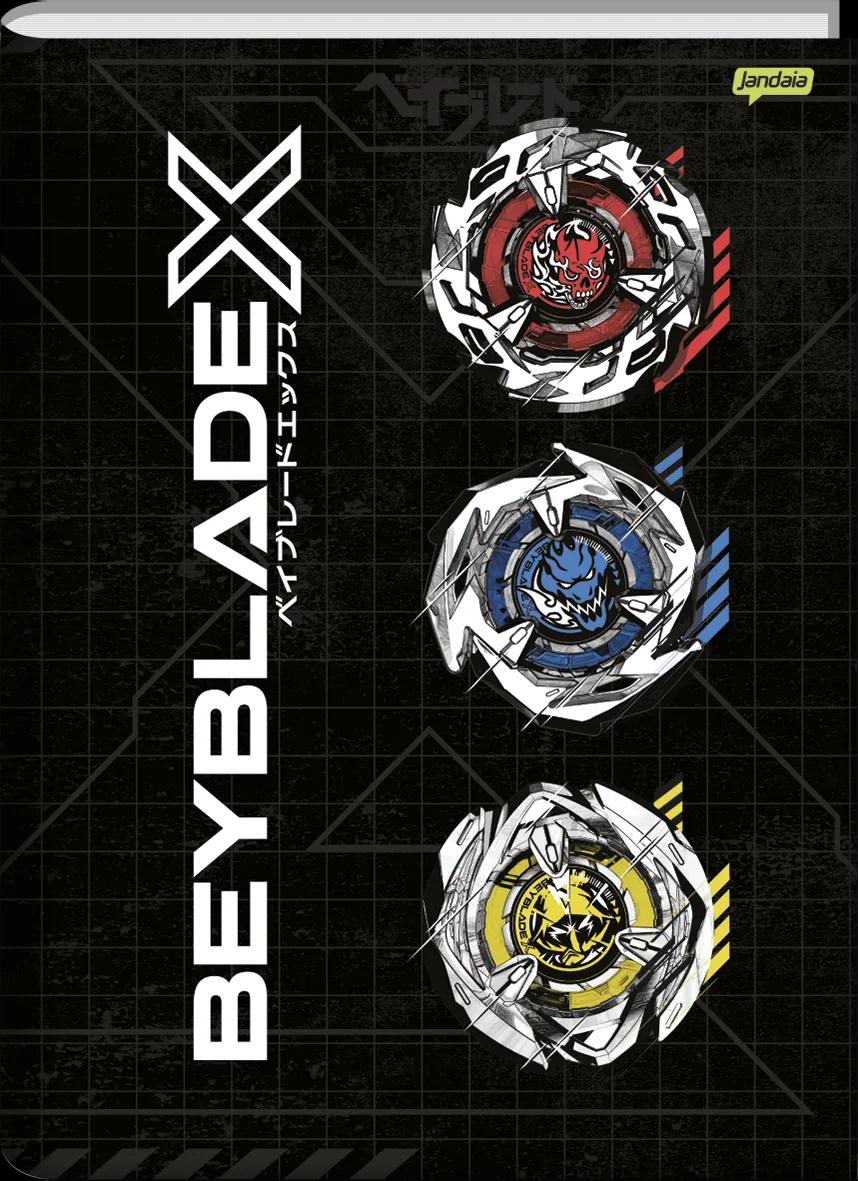 CADERNO BROCHURA CAPA DURA UNIVERSITÁRIO 80 FOLHAS - BEYBLADE — miniatura 4