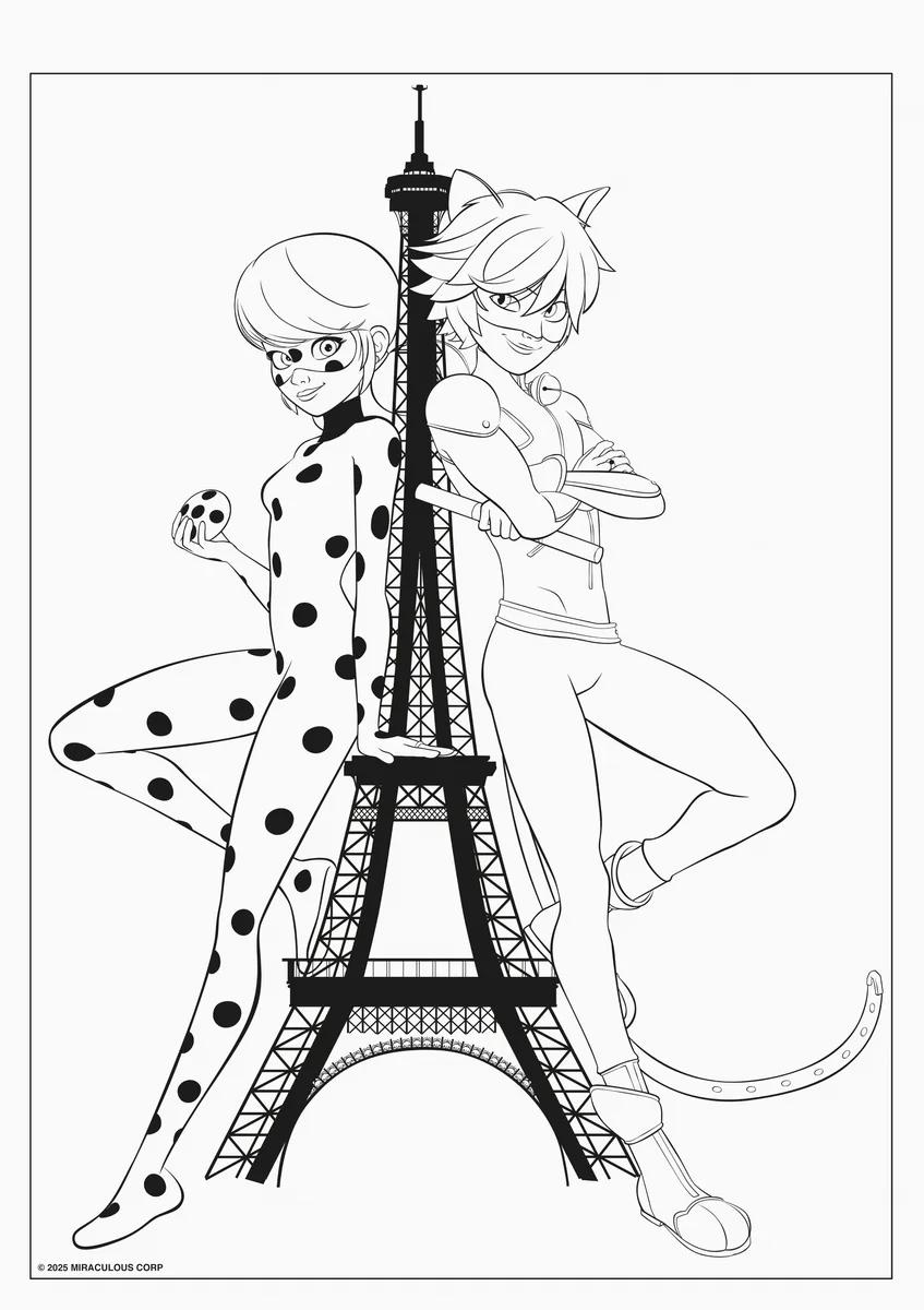 FOLHAS ILUSTRAÇÃO 180G A4 - MIRACULOUS — miniatura 11