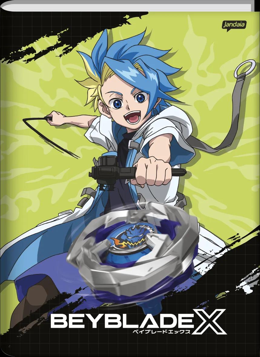 CADERNO BROCHURA CAPA DURA UNIVERSITÁRIO 80 FOLHAS - BEYBLADE