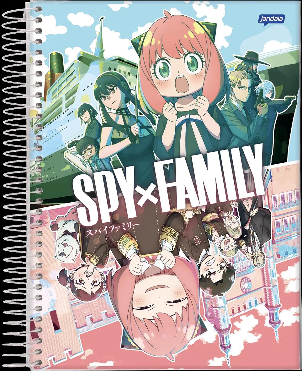 CADERNO ESPIRAL UNIVERSITÁRIO CAPA DURA 01 MATÉRIA 80 FOLHAS - SPY X FAMILY — miniatura 12