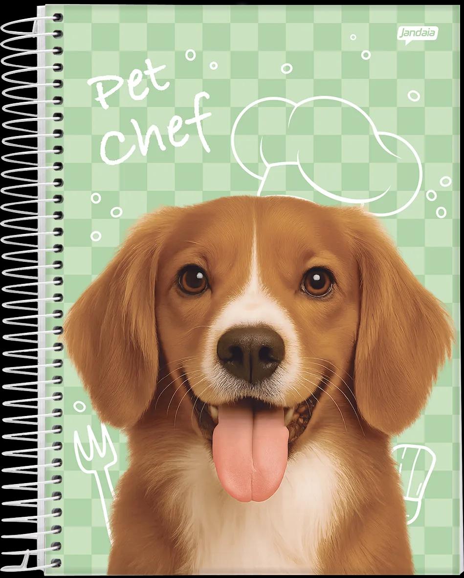 CADERNO ESPIRAL UNIVERSITÁRIO CAPA DURA 15 MATÉRIAS 240 FOLHAS -  PET'S LOVE — miniatura 3