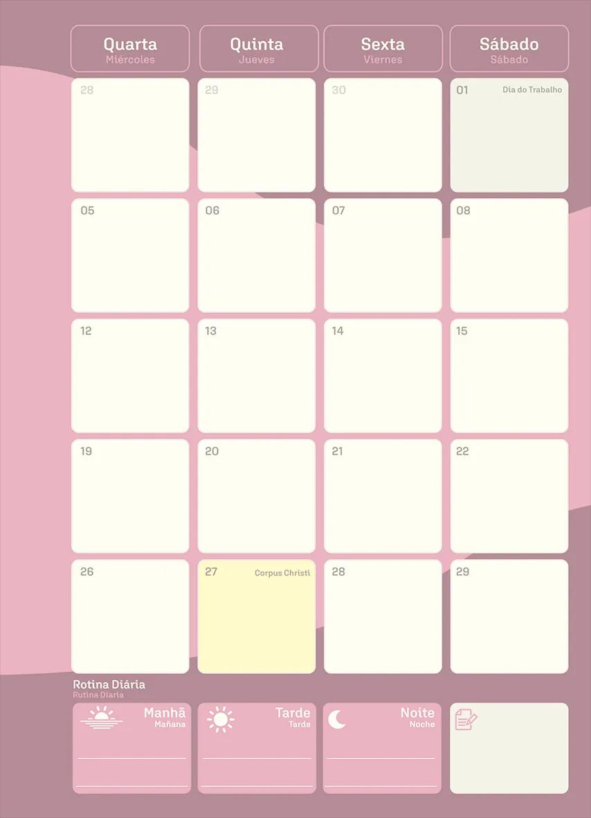 AGENDA PLANEJAMENTO GARRA 1/4 NEO 140X202MM 80 FOLHAS - LA CREME — miniatura 5