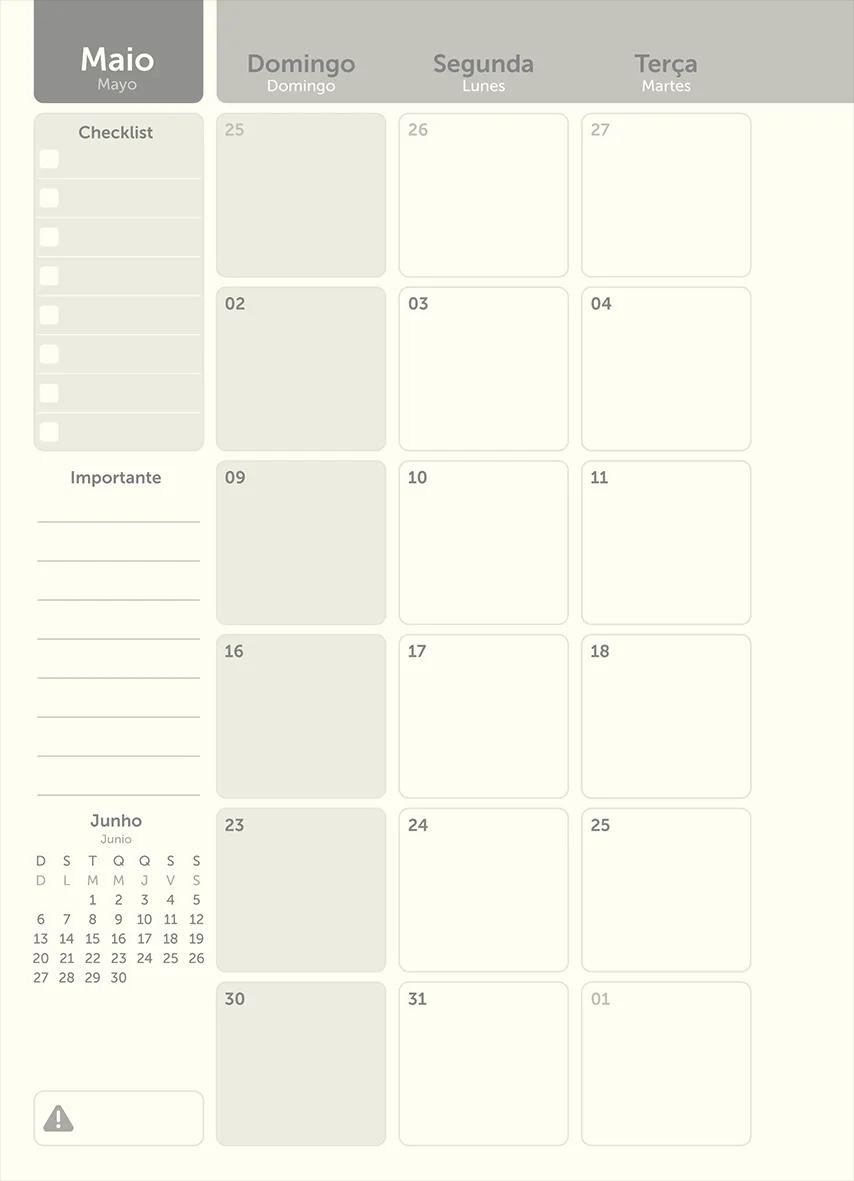 AGENDA PLANEJAMENTO ESPIRAL 175X242MM 80FLS - KRAFT GOLD — miniatura 7