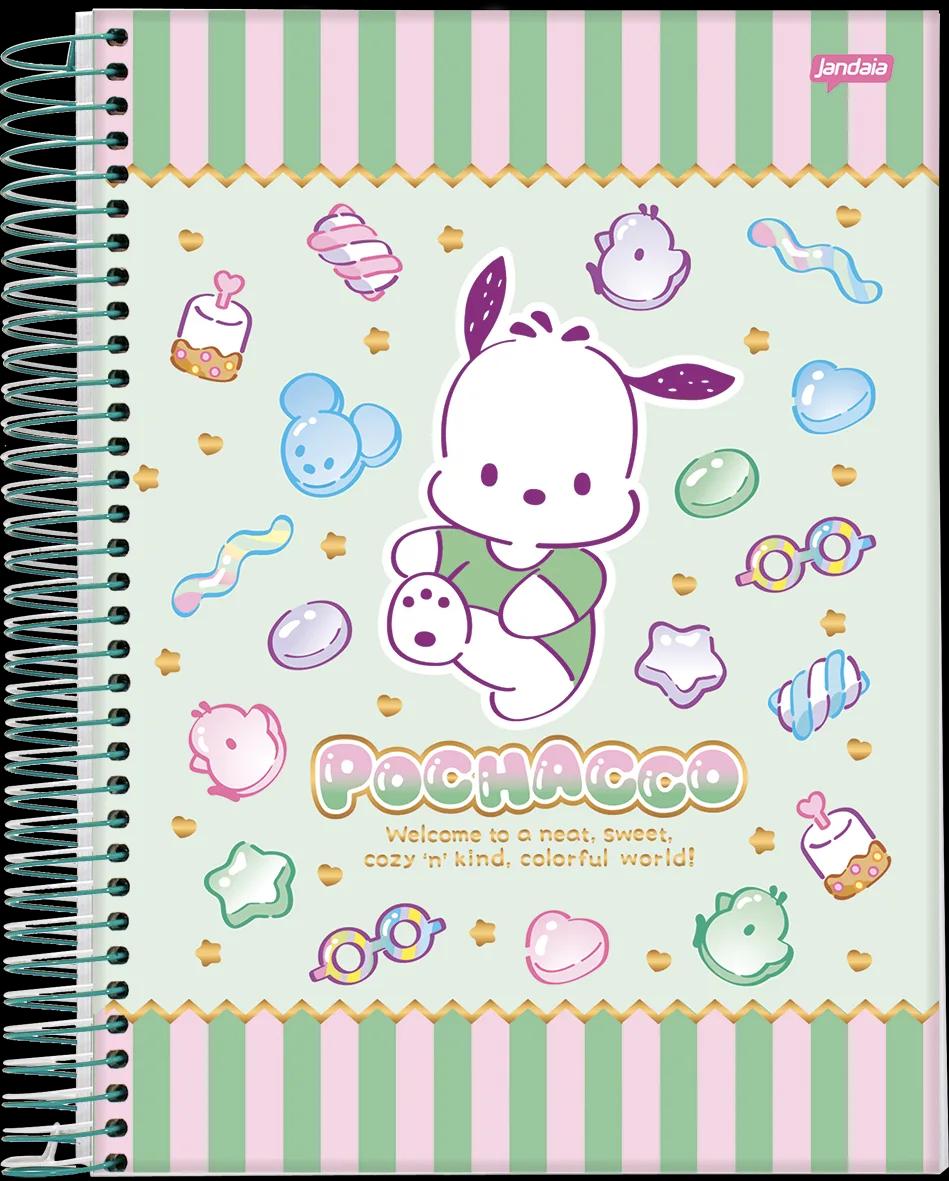 CADERNO ESPIRAL UNIVERSITÁRIO CAPA DURA 10 MATÉRIAS 160 FOLHAS - POCHACCO