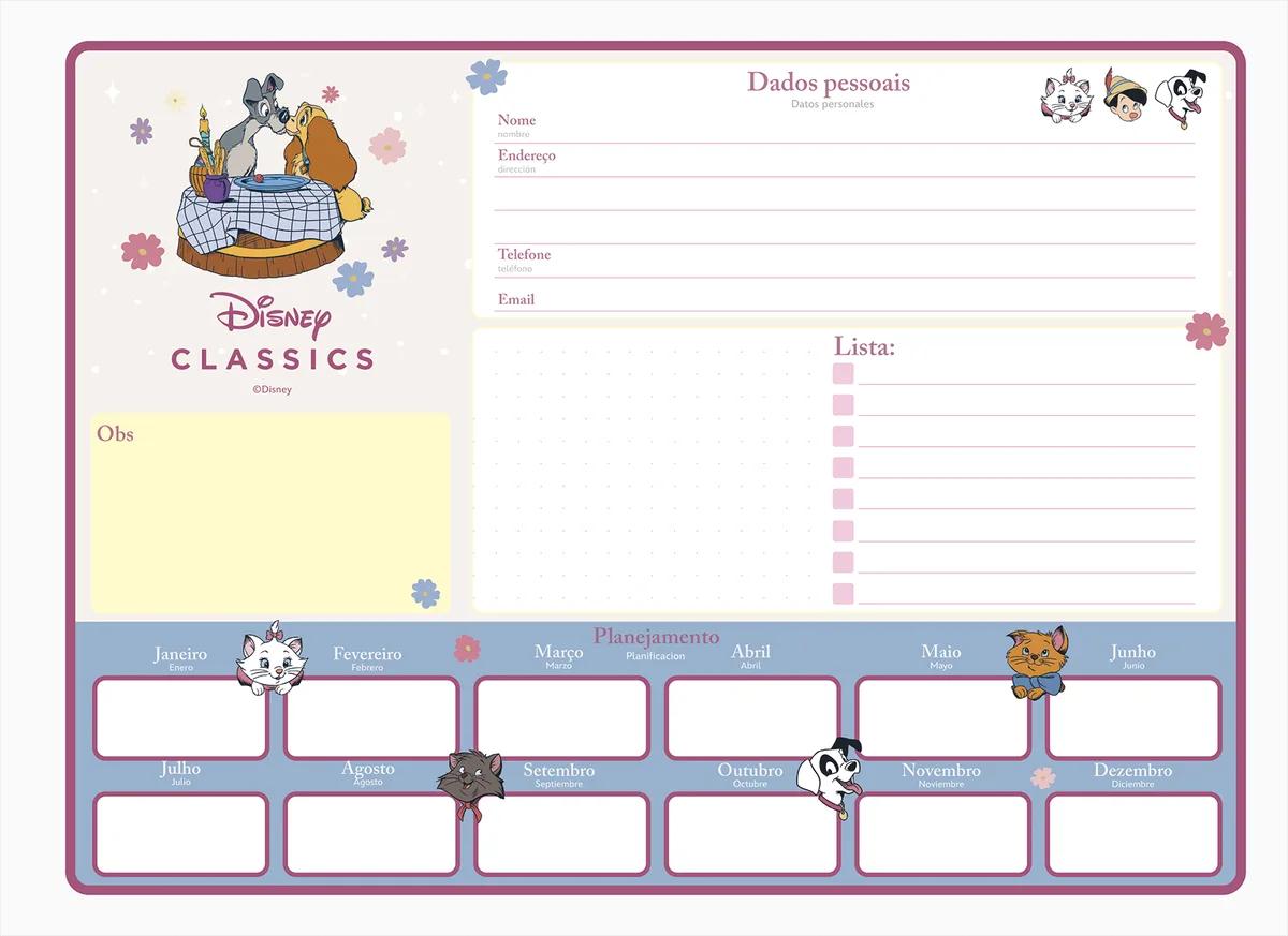 CADERNO ESPIRAL CAPA DURA 80 FOLHAS CARTOGRAFIA - DISNEY CLÁSSICOS — miniatura 4