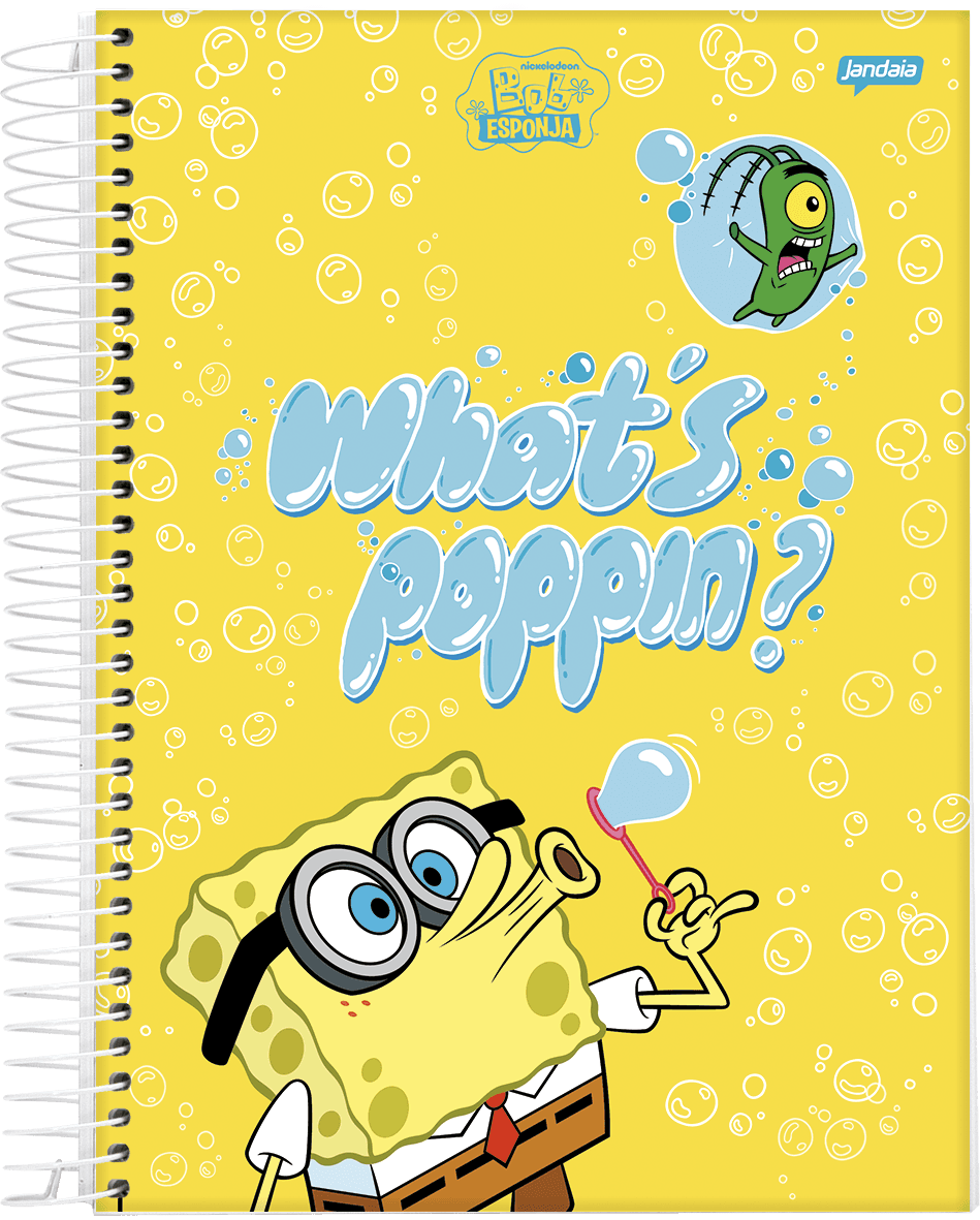 CADERNO ESPIRAL UNIVERSITÁRIO CAPA DURA 10 MATÉRIAS 160 FOLHAS - BOB ESPONJA — miniatura 2
