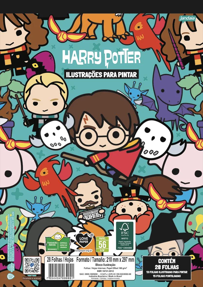 FOLHAS ILUSTRAÇÃO 180G A4 - HARRY POTTER — miniatura 2