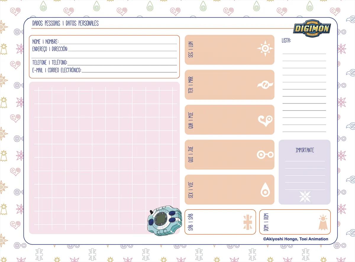 CADERNO ESPIRAL CAPA DURA 80 FOLHAS CARTOGRAFIA - DIGIMON — miniatura 3