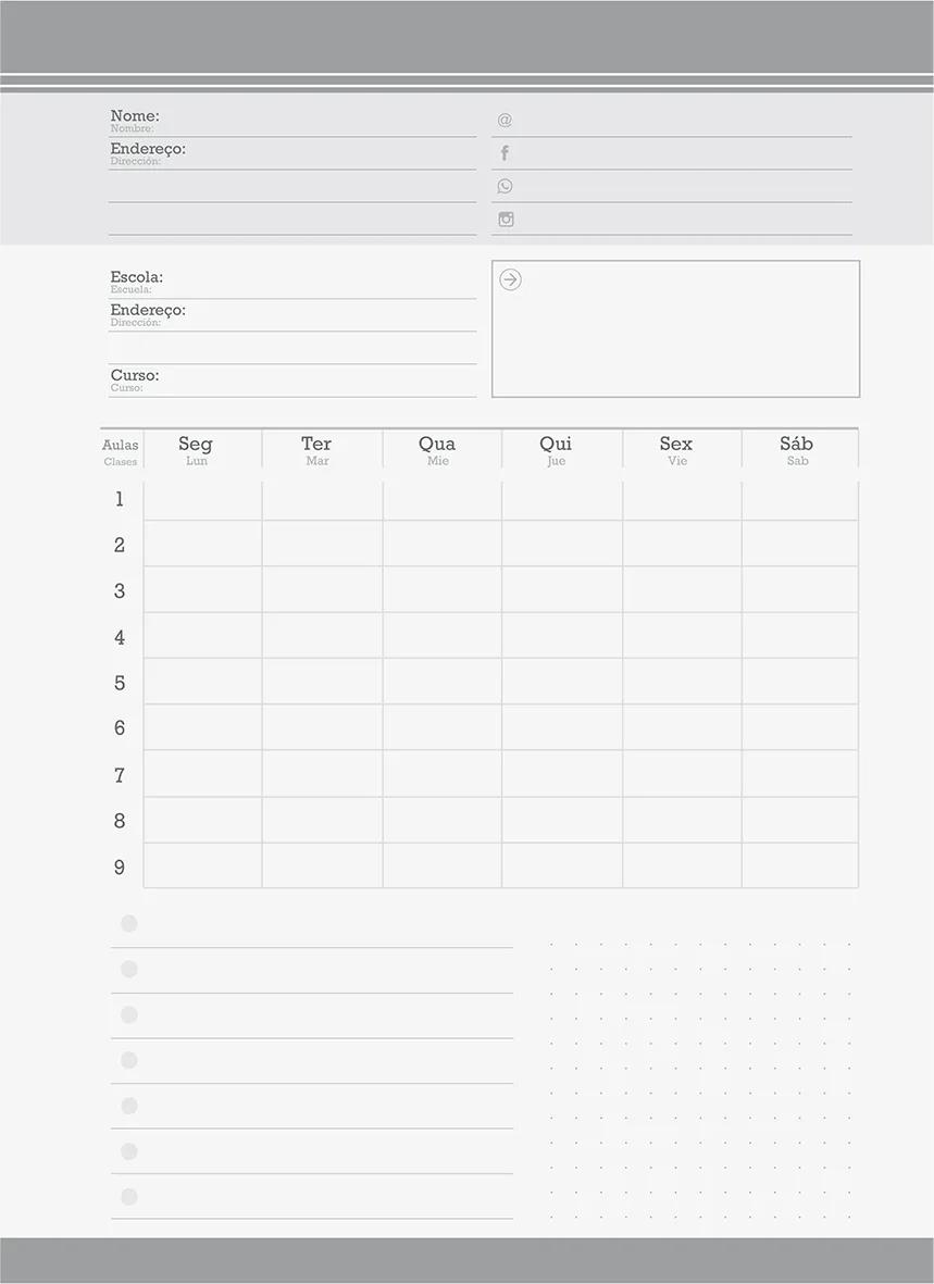CADERNO 1/4 CAPA DURA 80 FOLHAS NEO - DOTS E SPOTS — miniatura 8