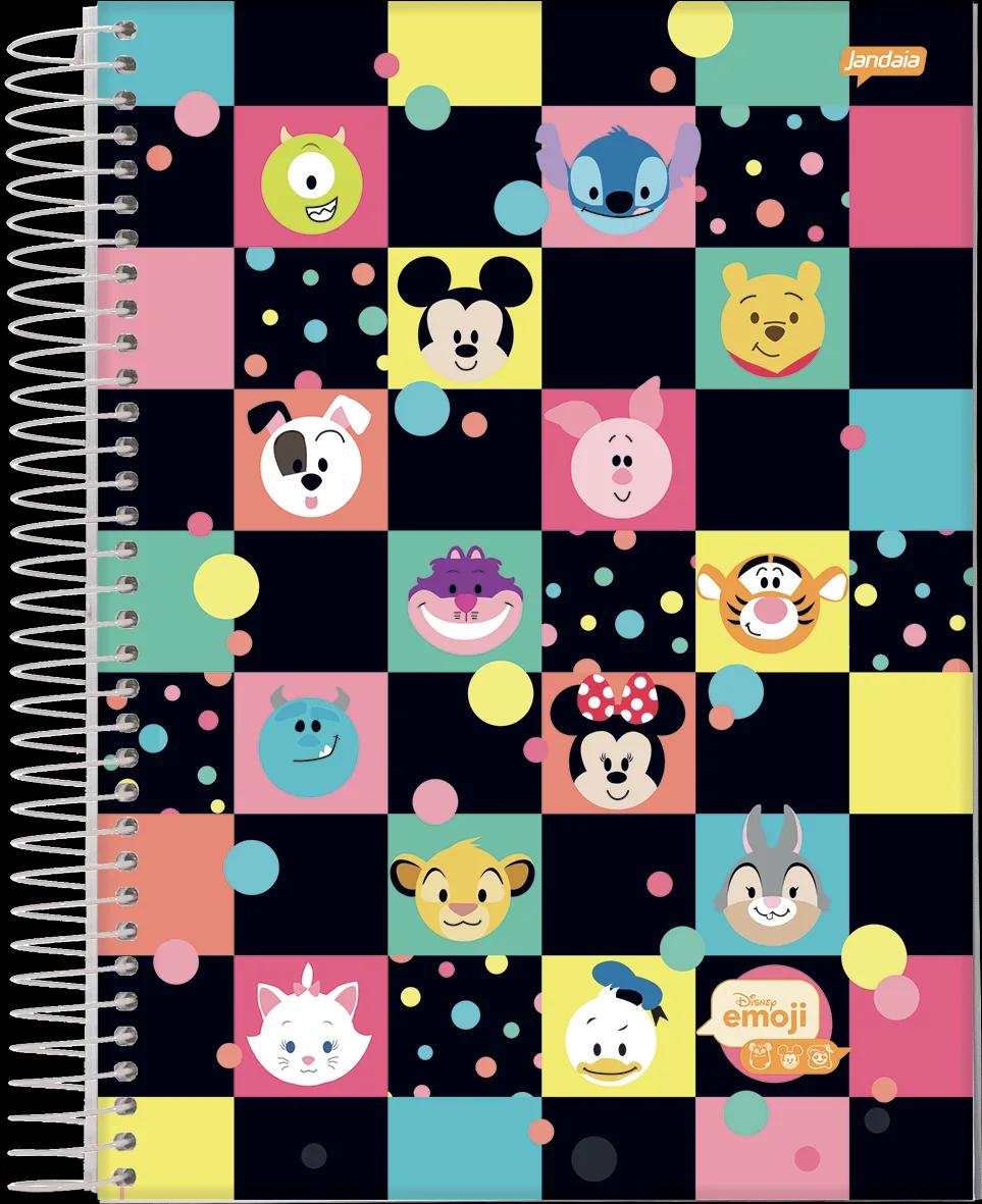 CADERNO ESPIRAL UNIVERSITÁRIO CAPA DURA 10 MATÉRIAS 160 FOLHAS - DISNEY EMOJI — miniatura 2
