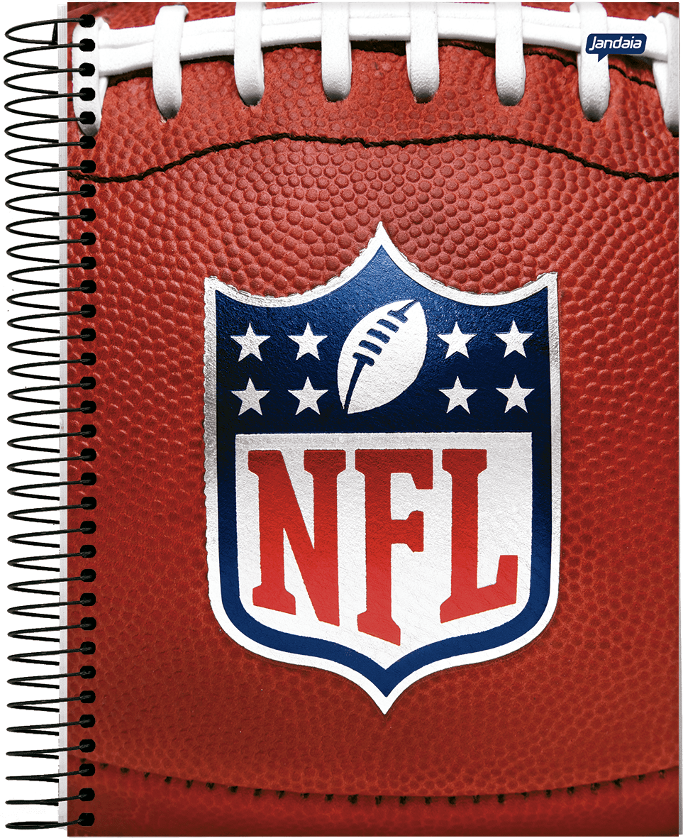 CADERNO ESPIRAL UNIVERSITÁRIO CAPA DURA 10 MATÉRIAS 160 FOLHAS - NFL — miniatura 4