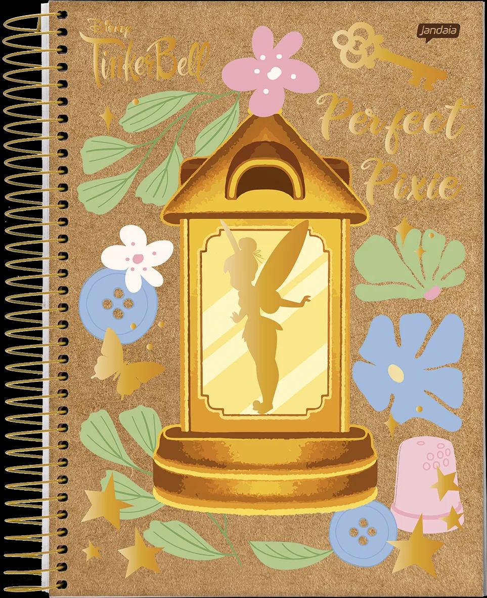 CADERNO ESPIRAL UNIVERSITÁRIO CAPA DURA 10 MATÉRIAS 160 FOLHAS - TINKER BELL KRAFT — miniatura 2