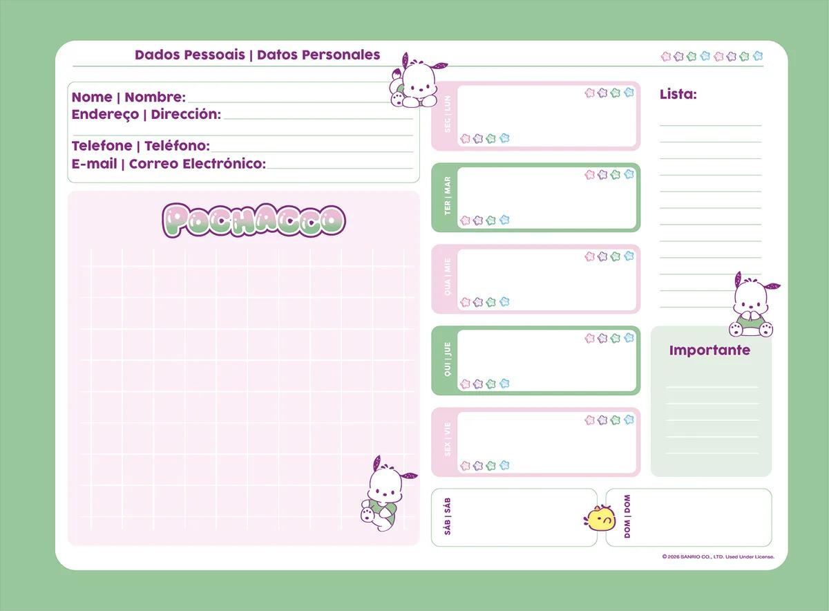 CADERNO ESPIRAL CAPA DURA 80 FOLHAS CARTOGRAFIA - POCHACCO — miniatura 3