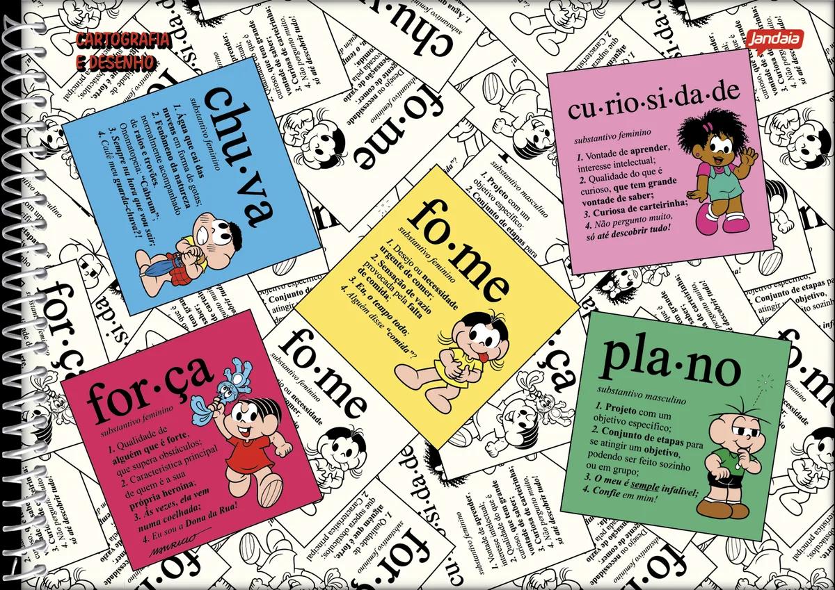 CADERNO ESPIRAL CAPA DURA 80 FOLHAS CARTOGRAFIA - TURMA DA MÔNICA — miniatura 2