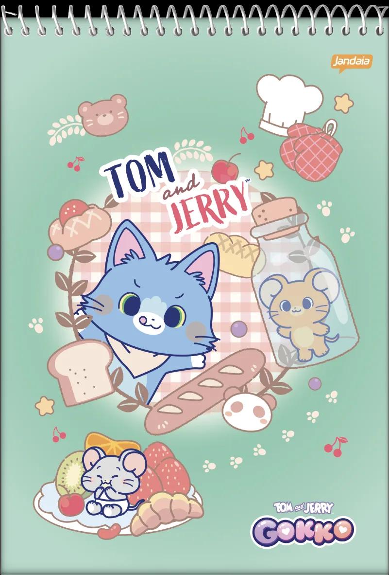 CADERNETA APONTAMENTO ESPIRAL CAPA DURA 80 FOLHAS - GOKKO: TOM & JERRY — miniatura 3