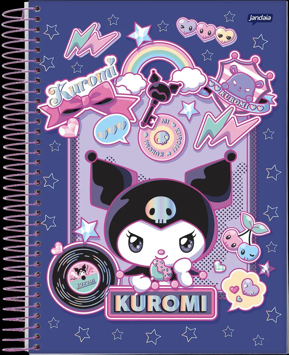 CADERNO ESPIRAL UNIVERSITÁRIO CAPA DURA 10 MATÉRIAS 160 FOLHAS - KUROMI — miniatura 13