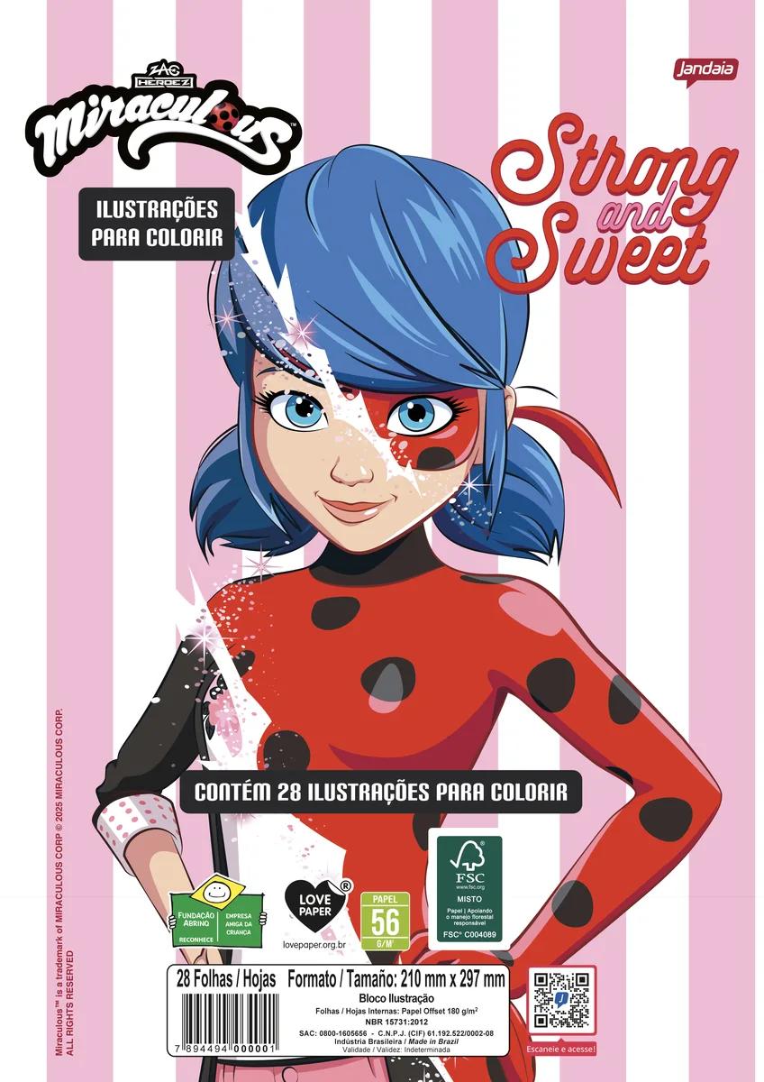 FOLHAS ILUSTRAÇÃO 180G A4 - MIRACULOUS — miniatura 5