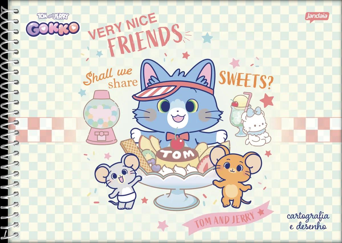 CADERNO ESPIRAL CAPA DURA 80 FOLHAS CARTOGRAFIA - GOKKO: TOM & JERRY — miniatura 2