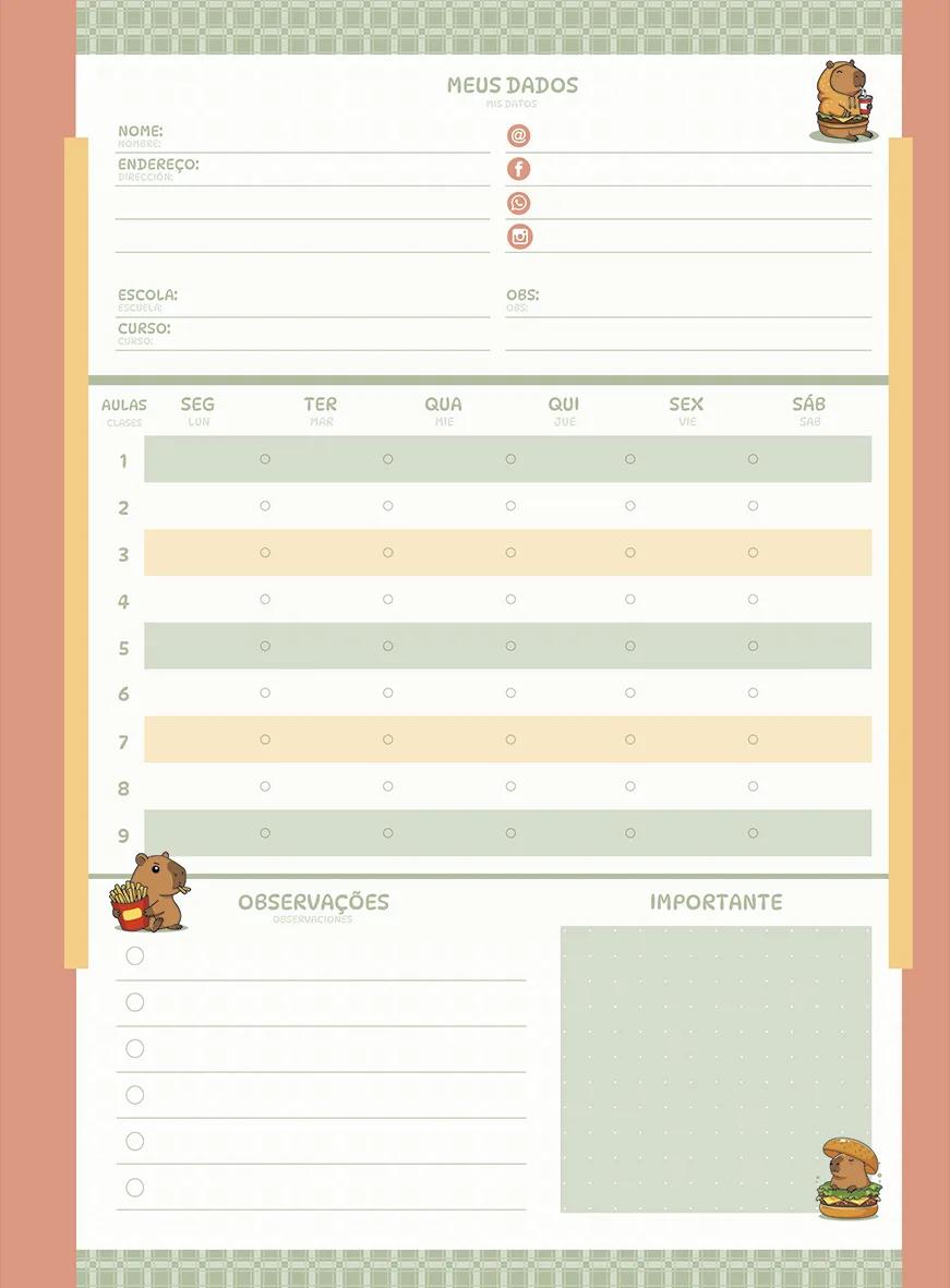CADERNO ESPIRAL UNIVERSITÁRIO CAPA DURA 15 MATÉRIAS 240 FOLHAS - CAPYMOOD — miniatura 5