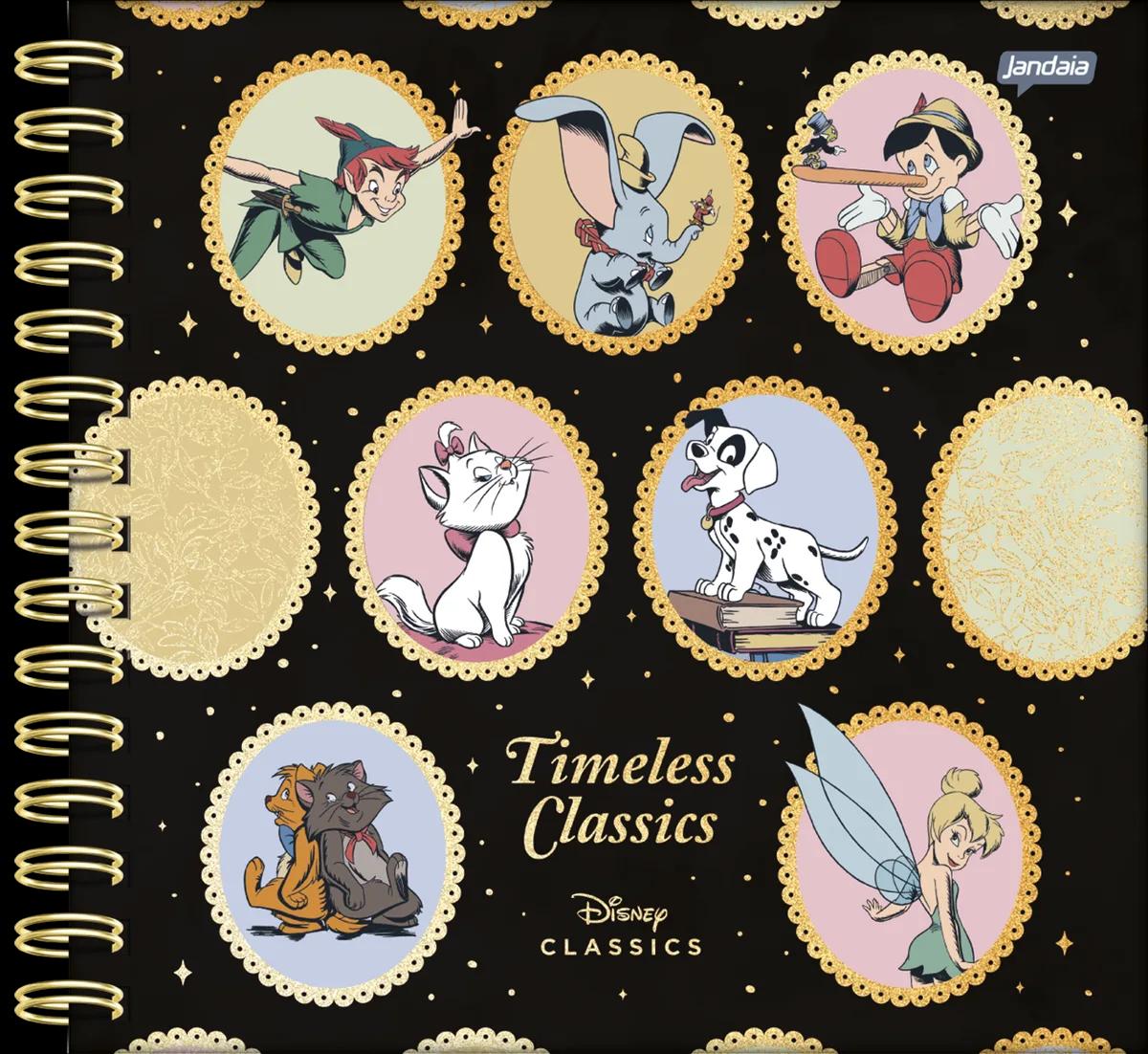 CADERNO GARRA DUPLA CAPA DURA 80 FOLHAS - DISNEY CLASSICOS
