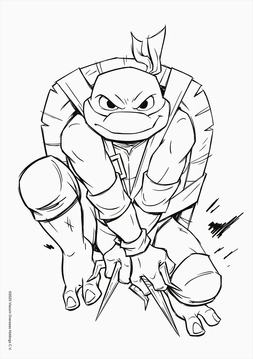 FOLHAS ILUSTRAÇÃO 180G A4 - TARTARUGAS NINJA — miniatura 5
