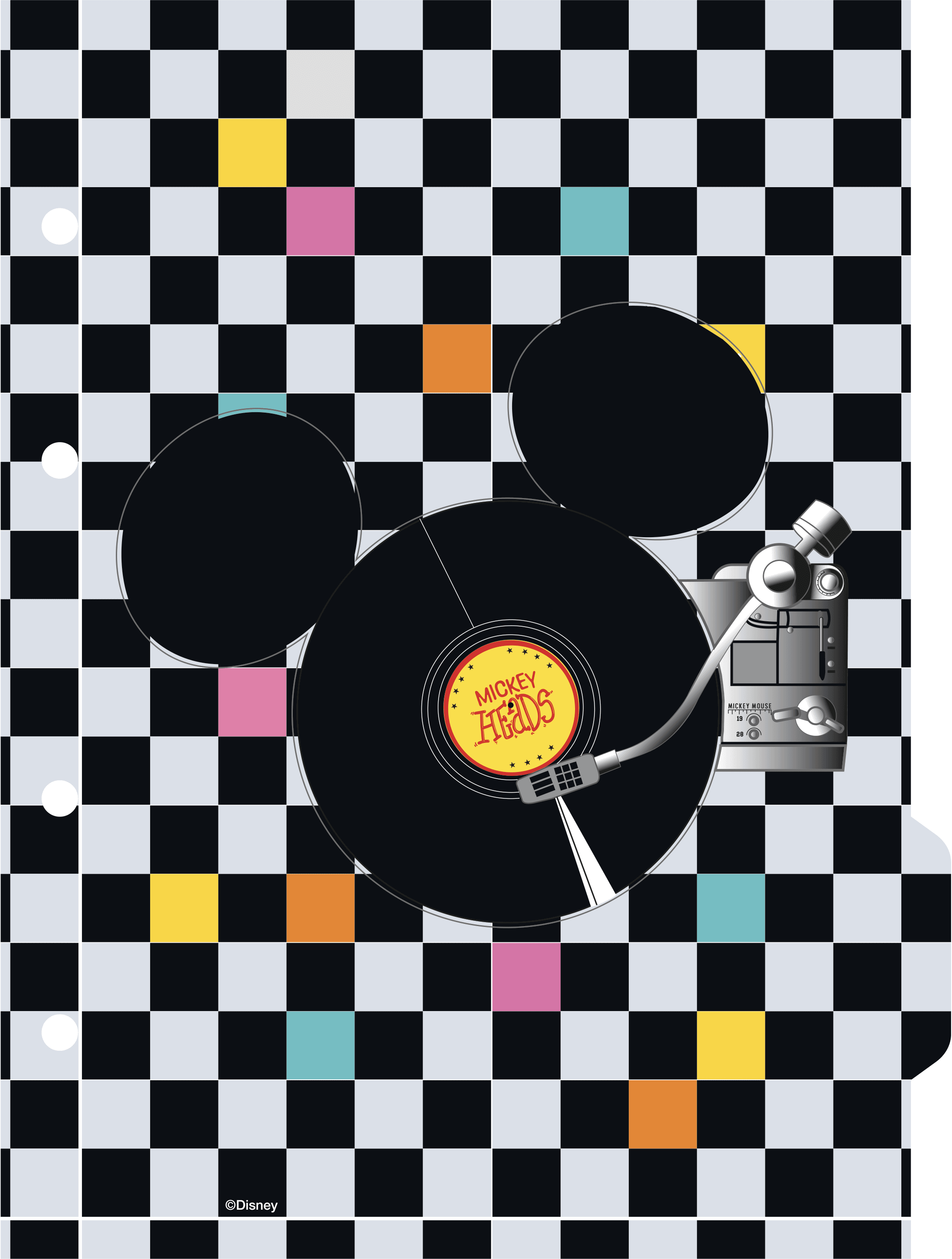 CADERNO COLLEGE CAPA DURA 80 FOLHAS ARGOLADO - MICKEY HEADS — miniatura 5