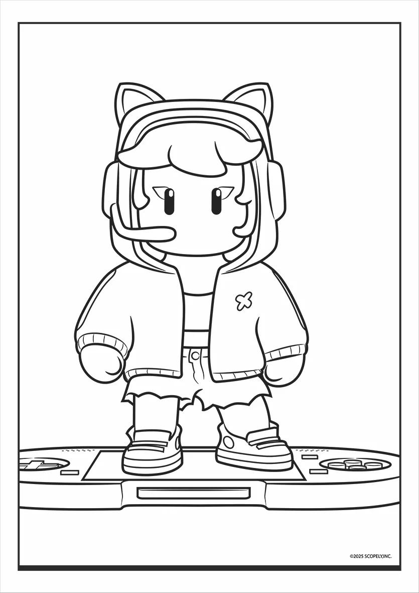 FOLHAS ILUSTRAÇÃO 180G A4 - STUMBLE GUYS — miniatura 12
