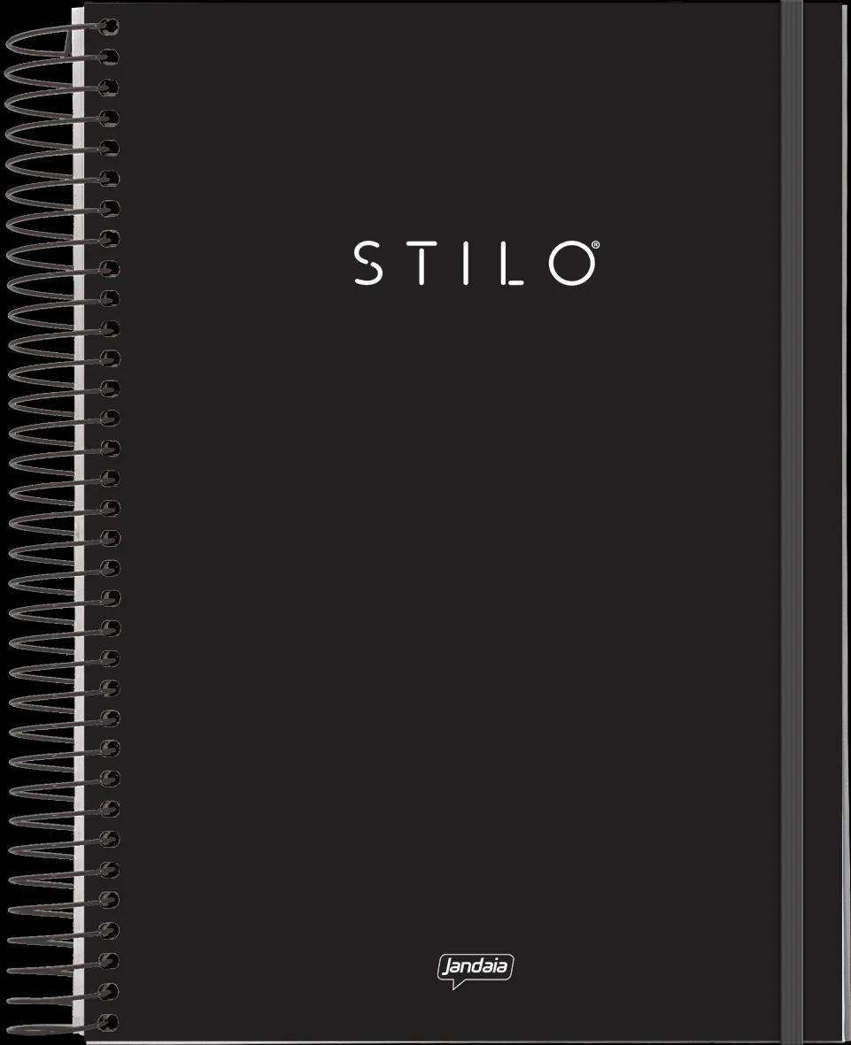 CADERNO ESPIRAL UNIVERSITÁRIO PP 10X1 200X275MM 160FLS - STILO PRETO