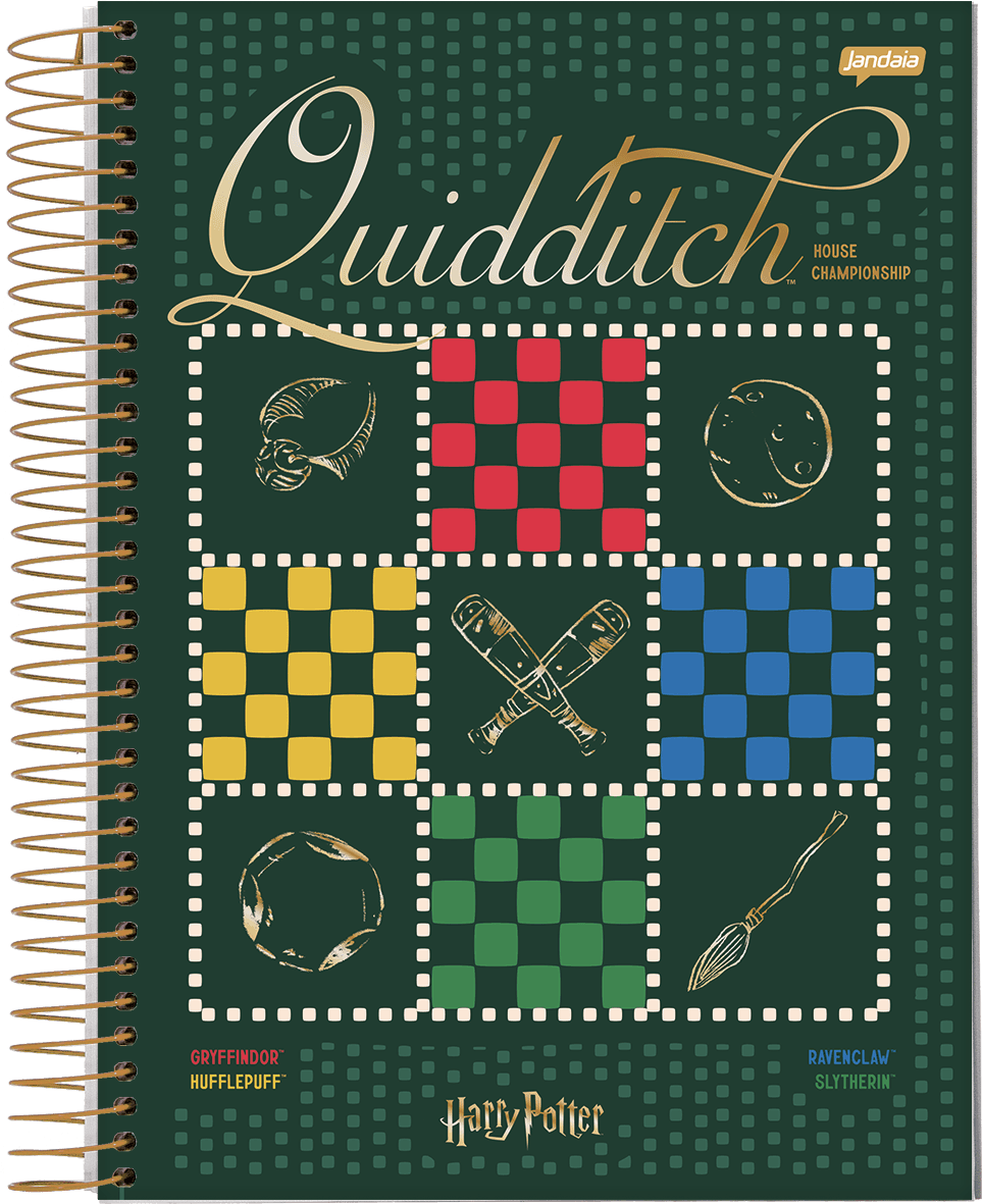 CADERNO ESPIRAL UNIVERSITÁRIO CAPA DURA 20 MATÉRIAS 400 FOLHAS - HARRY POTTER